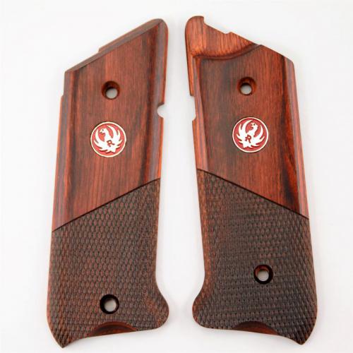 Ruger MKIV Grip Cocobola Checkered MedallionH